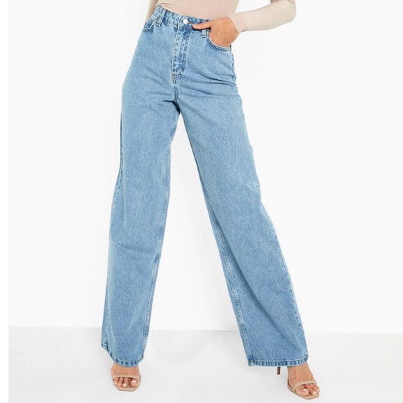 Off duty India^ wide leg high rise jeans - Picture 3 of 9